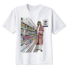 Load image into Gallery viewer, the big lebowski dude t shirt men cartoon 2017 cool funny white tshirt print T-shirt men Tees