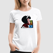 Load image into Gallery viewer, Mafalda T-shirt Women Summer Short Sleeve Quino Shirt Women'S Funny Cute O-Neck T-shirts Tops Tee Camiseta 90s Harajuku Shirts