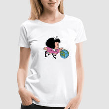 Load image into Gallery viewer, Mafalda T-shirt Women Summer Short Sleeve Quino Shirt Women'S Funny Cute O-Neck T-shirts Tops Tee Camiseta 90s Harajuku Shirts