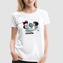 Load image into Gallery viewer, Mafalda T-shirt Women Summer Short Sleeve Quino Shirt Women'S Funny Cute O-Neck T-shirts Tops Tee Camiseta 90s Harajuku Shirts